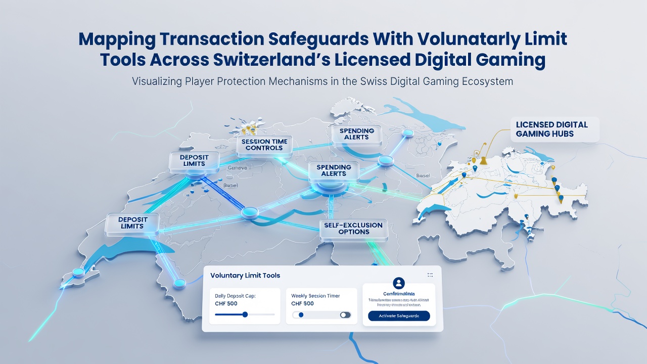 Detailed view of safeguard protocols linking voluntary limits to transaction verification steps on Swiss digital gaming sites